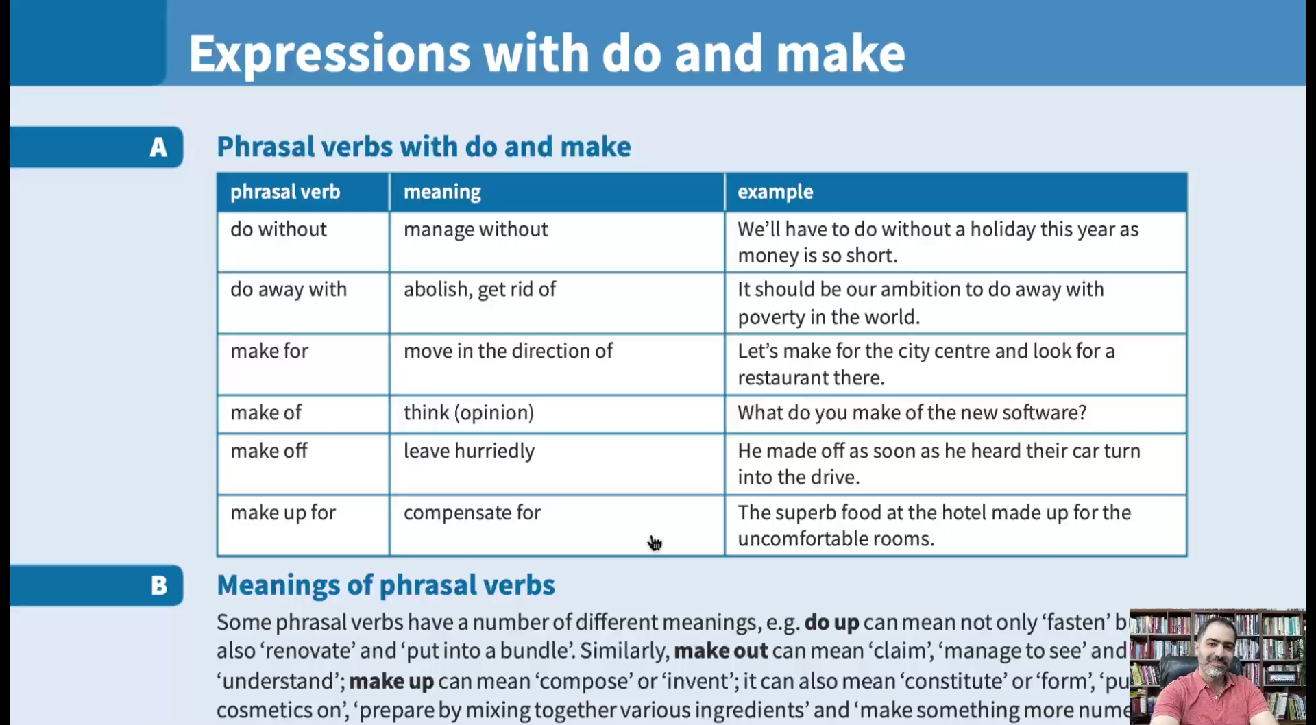 Expressions with do and make